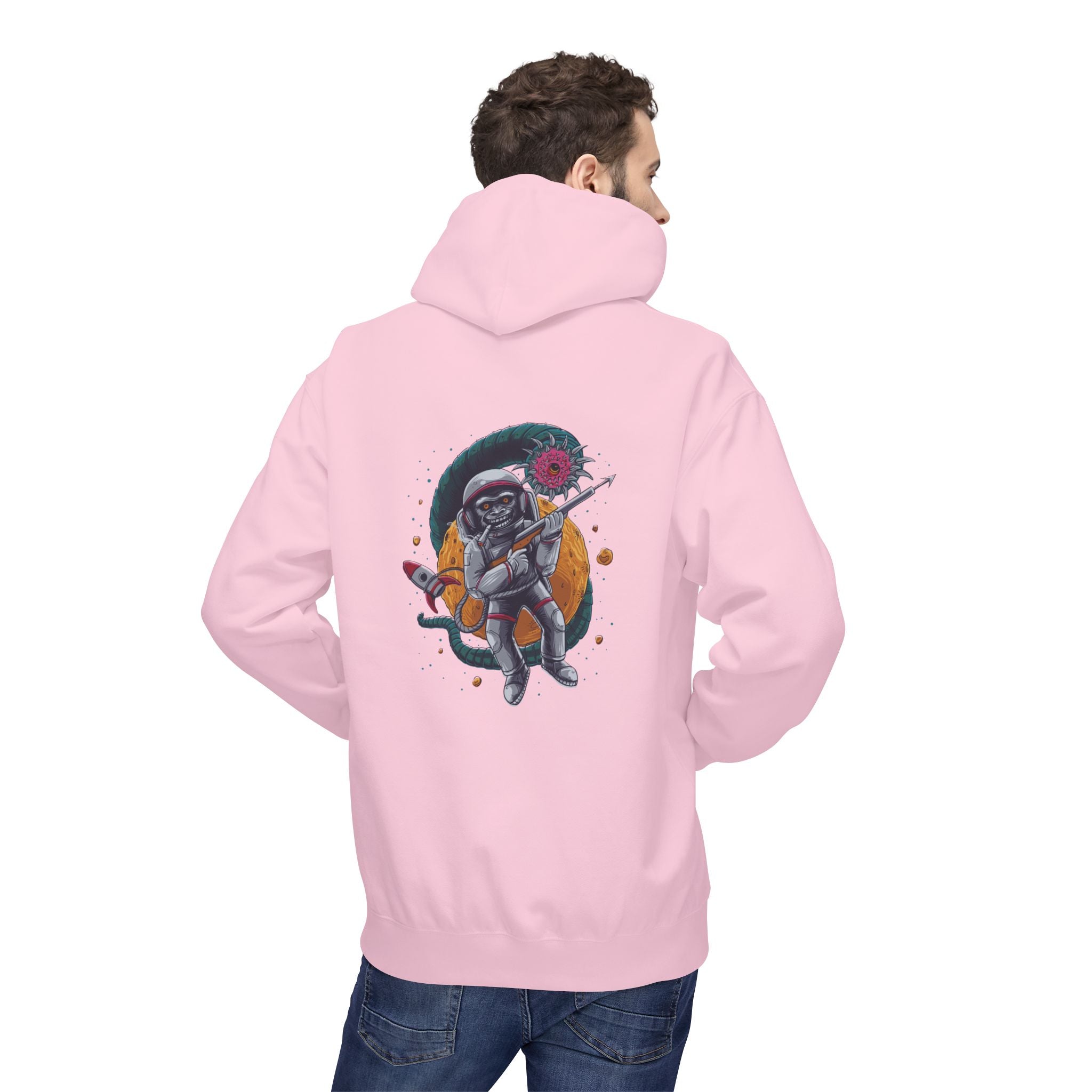 Astronaut Skull Hoodie - Cosmic Space Skeleton Graphic Sweatshirt
