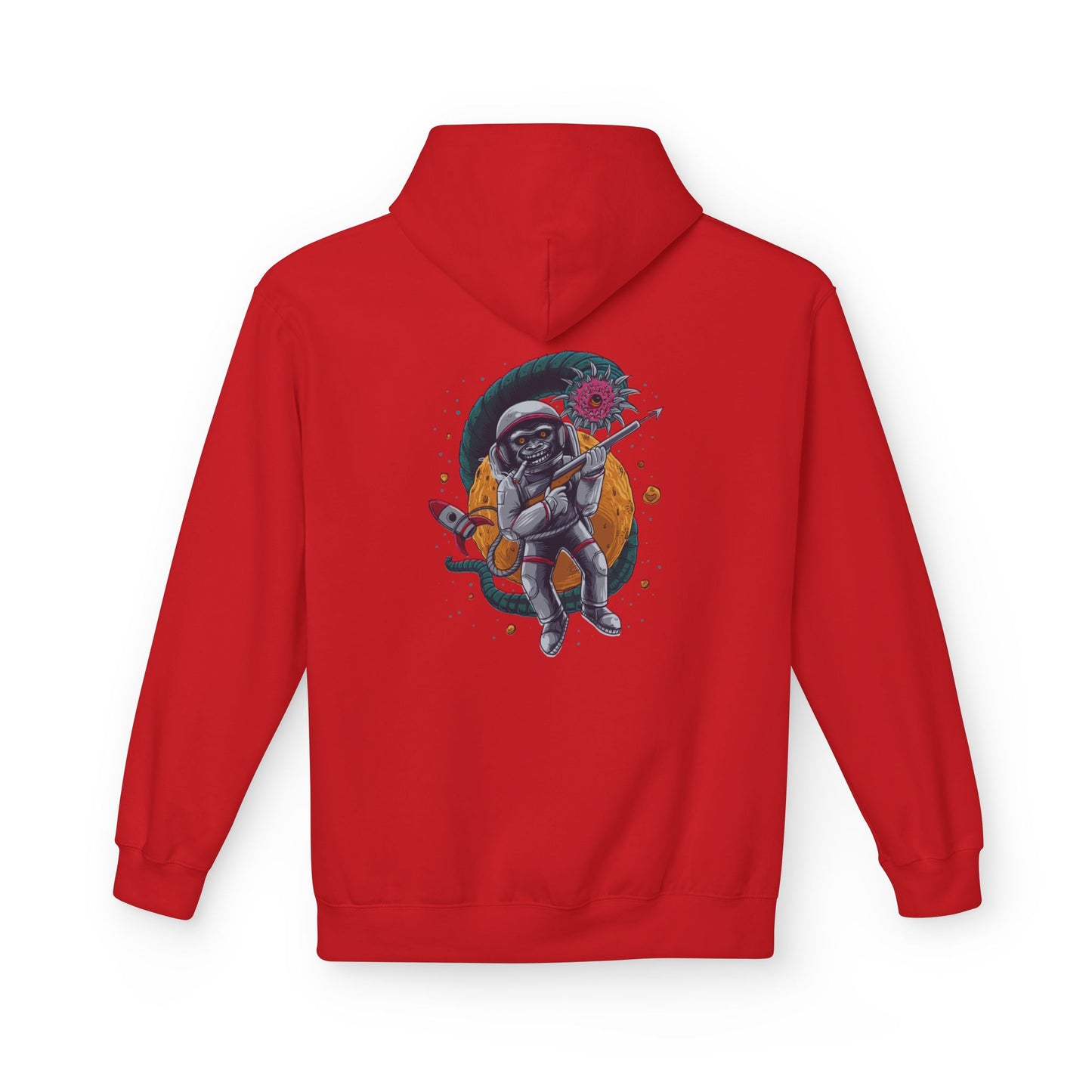 Astronaut Skull Hoodie - Cosmic Space Skeleton Graphic Sweatshirt