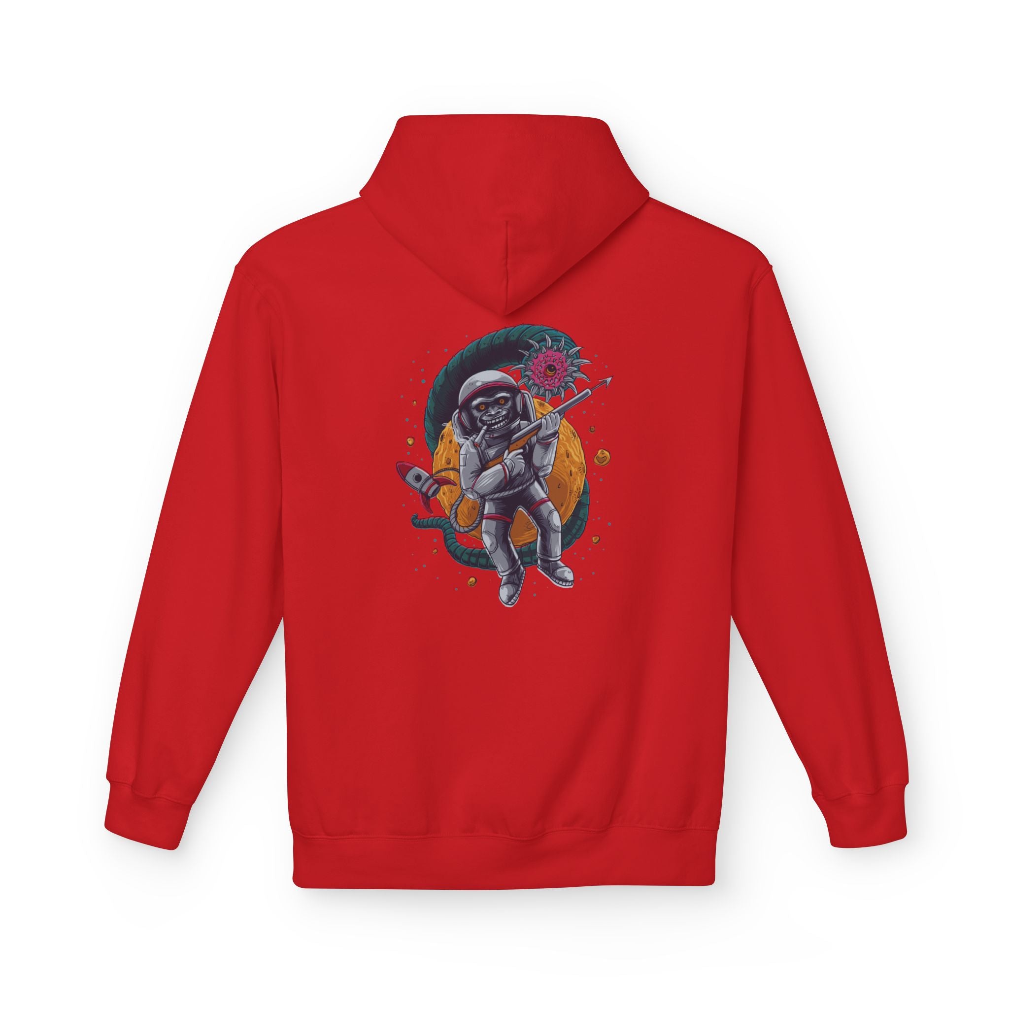 Astronaut Skull Hoodie - Cosmic Space Skeleton Graphic Sweatshirt