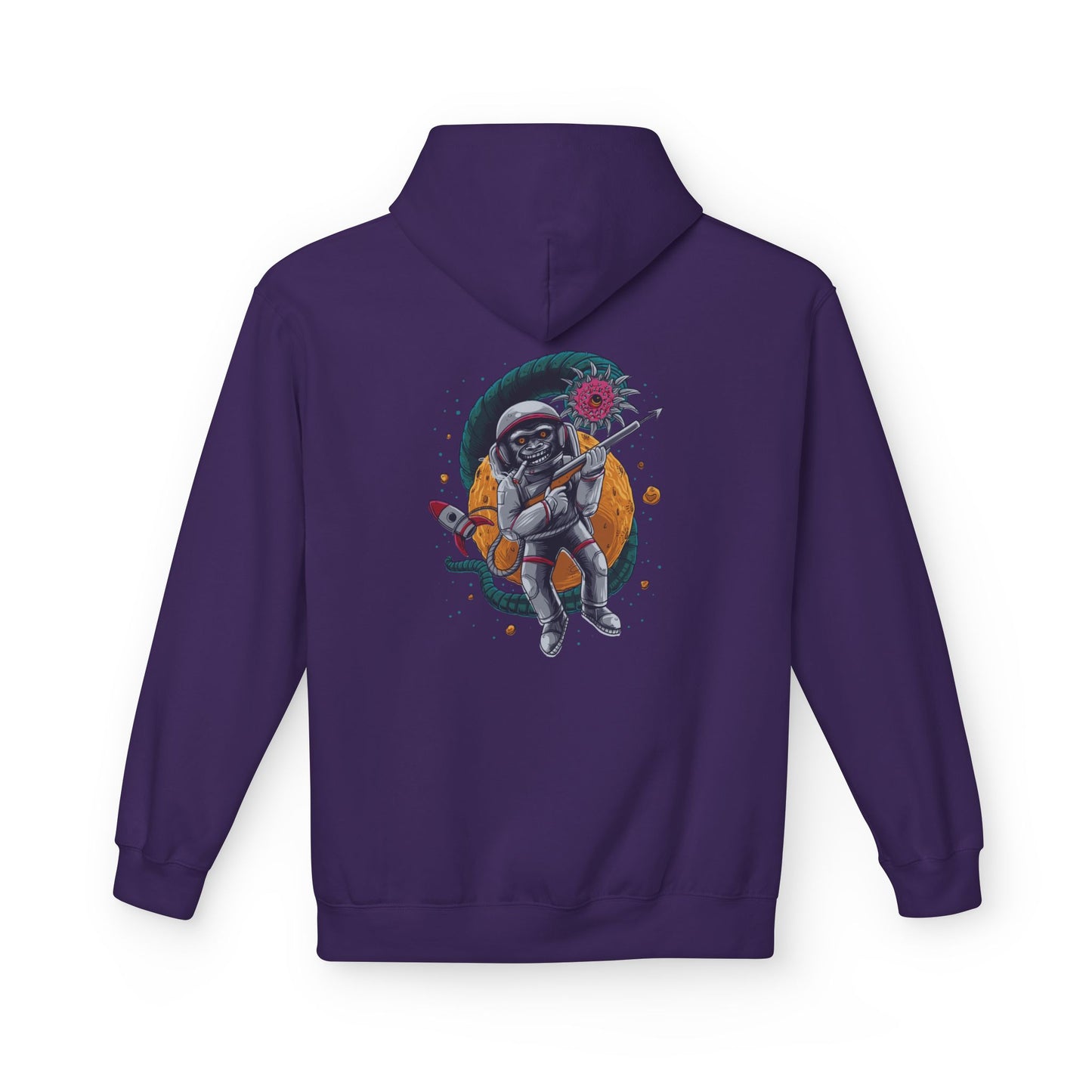 Astronaut Skull Hoodie - Cosmic Space Skeleton Graphic Sweatshirt
