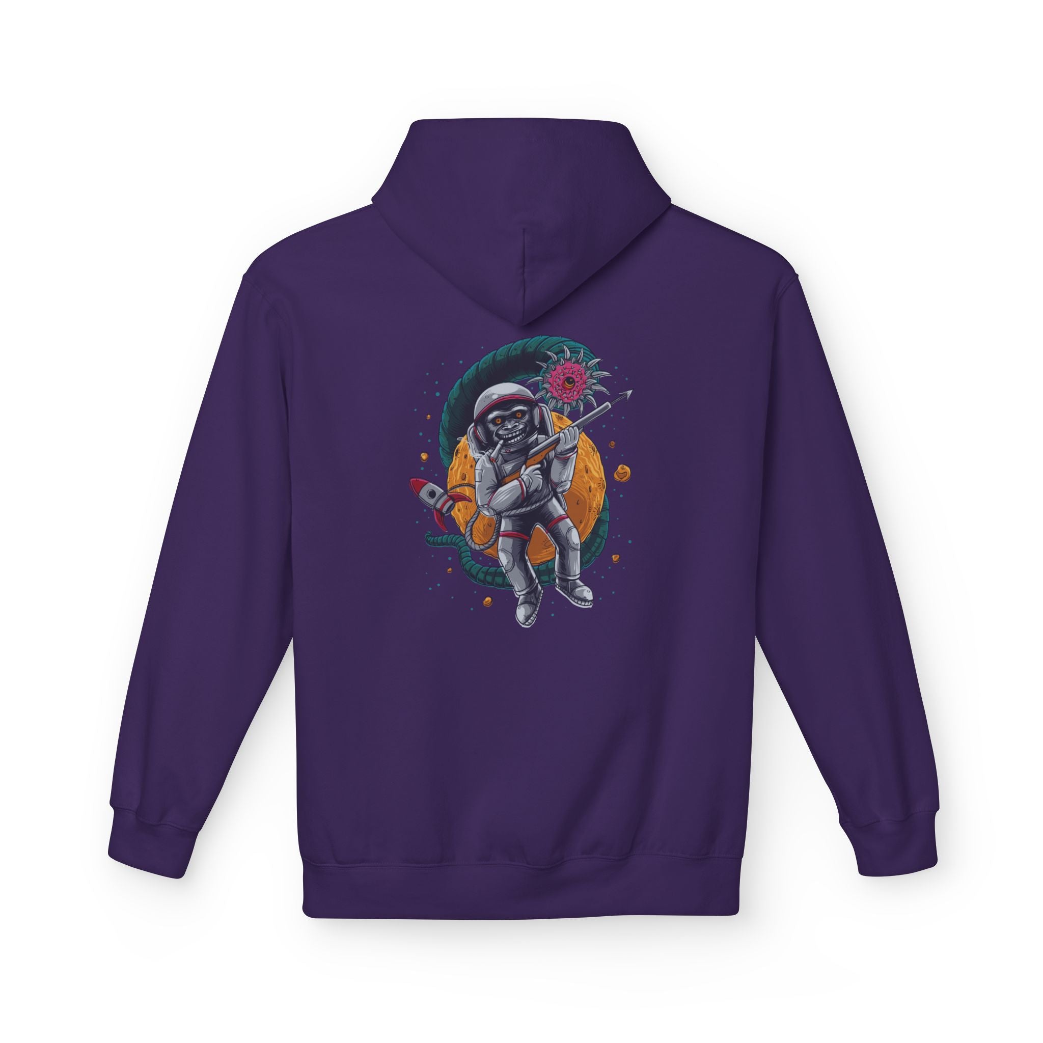 Astronaut Skull Hoodie - Cosmic Space Skeleton Graphic Sweatshirt