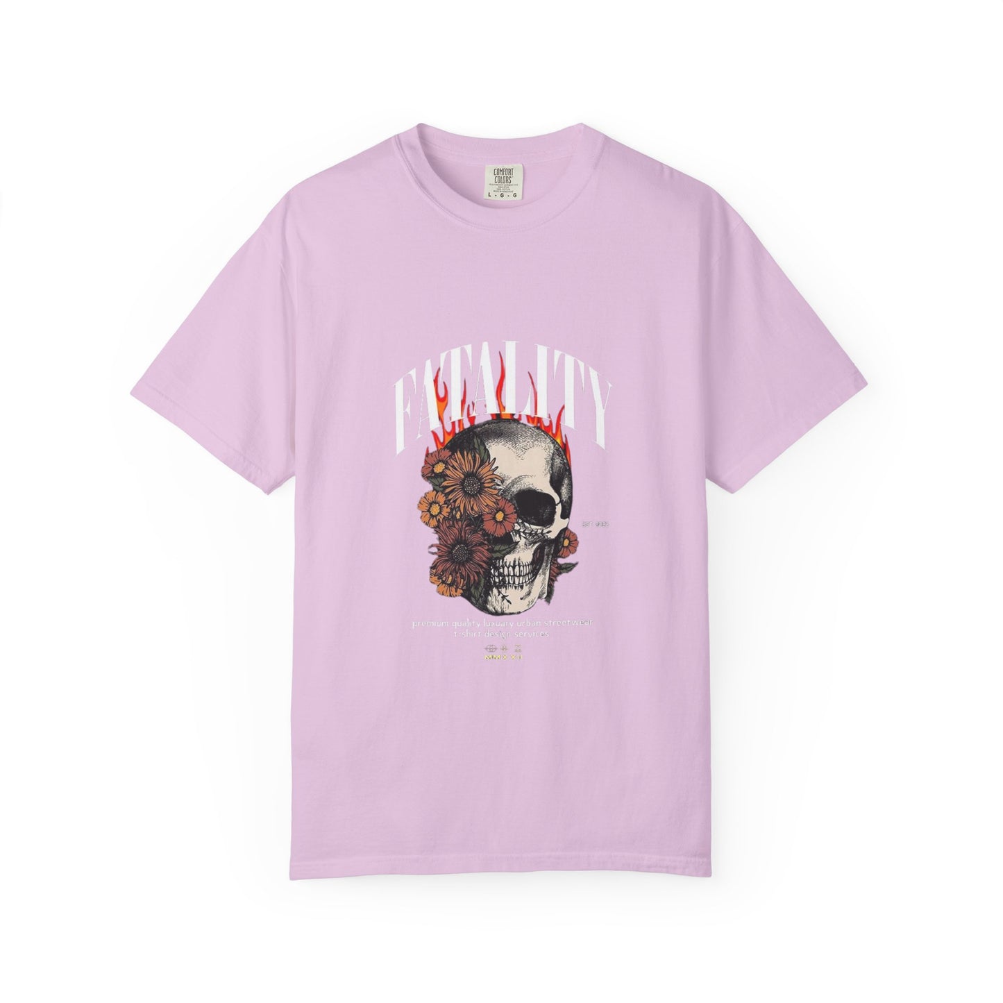 ⚡ Fatality Skull Tee — Floral Skull Graphic T-Shirt ⚡