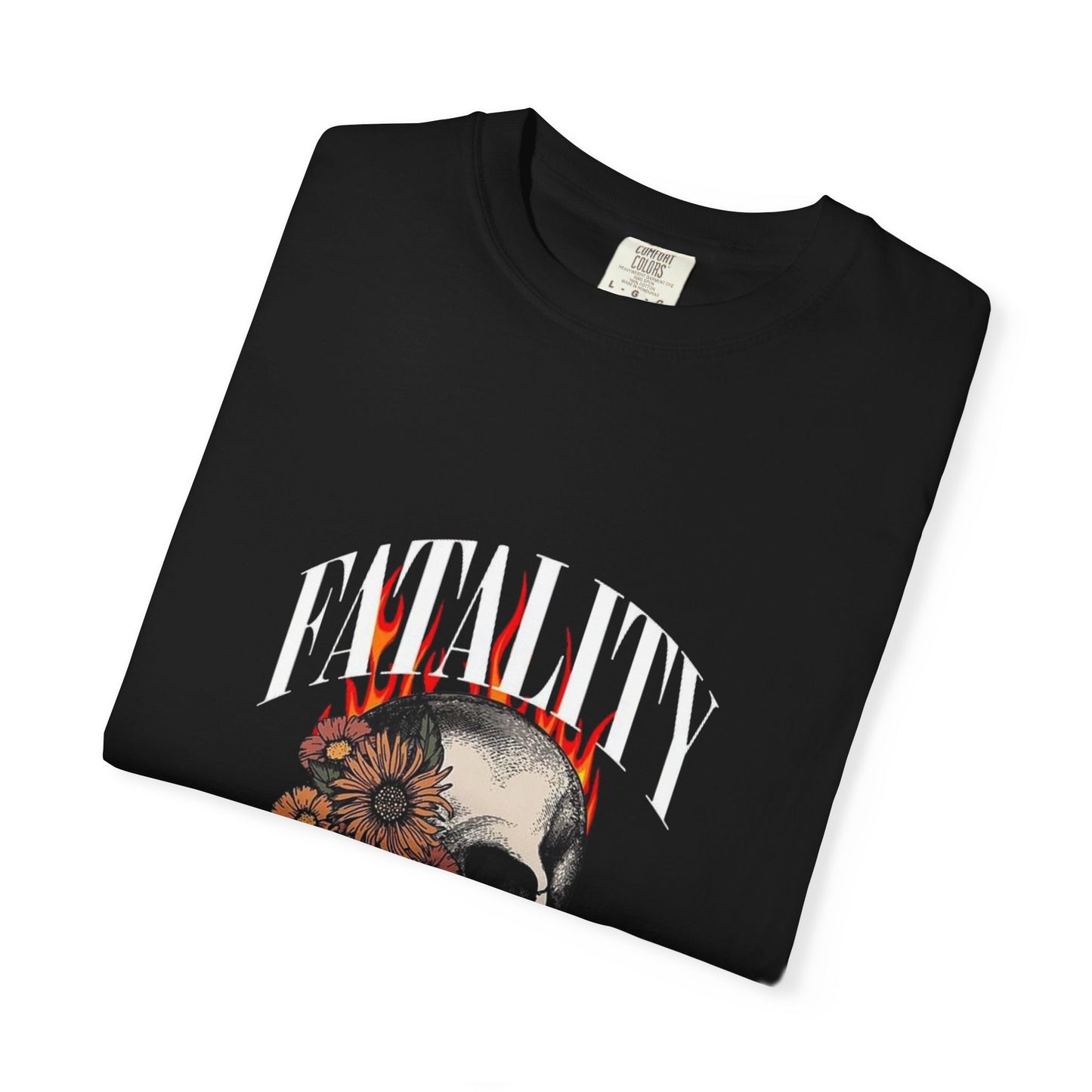 ⚡ Fatality Skull Tee — Floral Skull Graphic T-Shirt ⚡