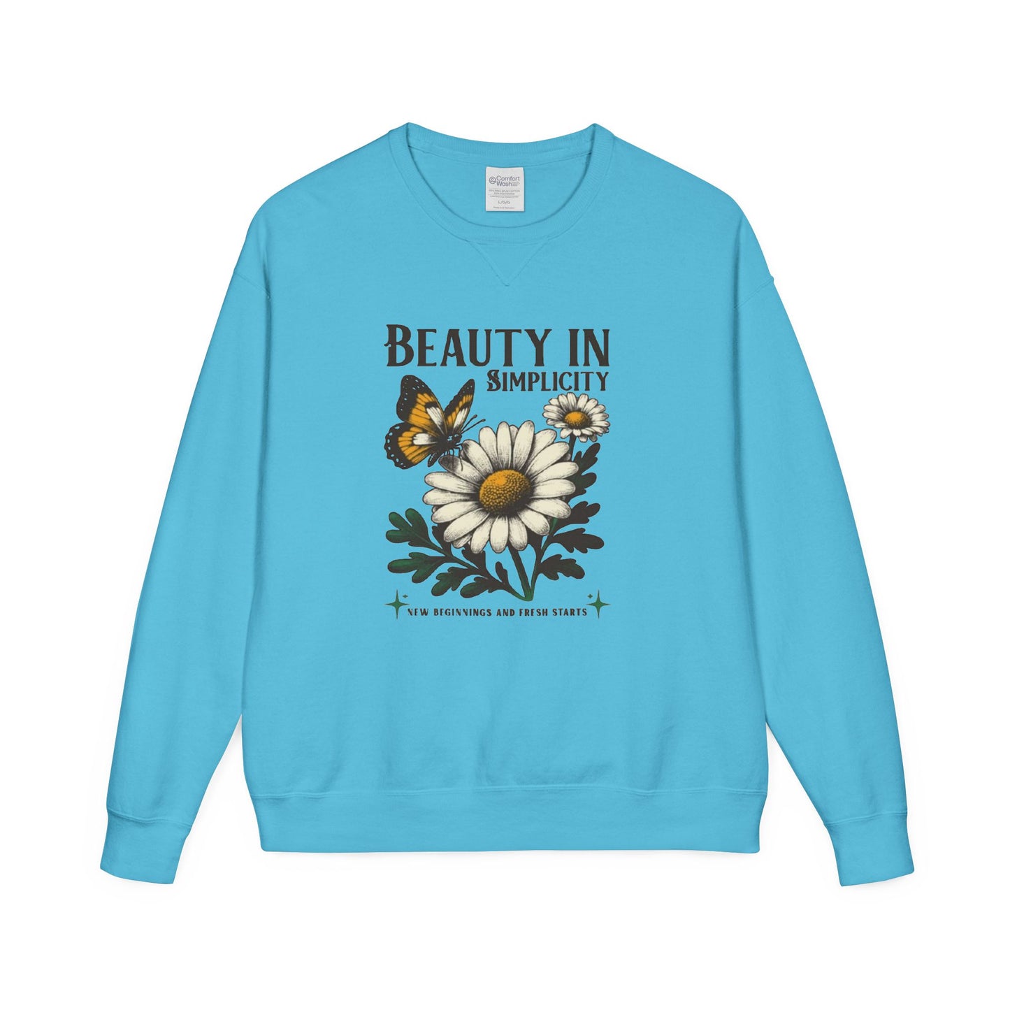 🌼🦋 Daisy & Butterfly “Beauty in Simplicity” Crewneck Sweatshirt 🦋🌼