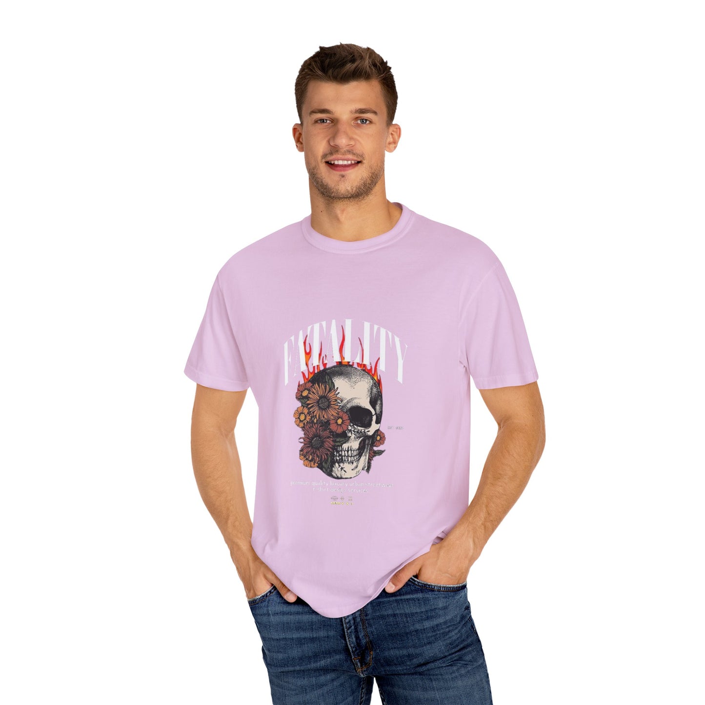 ⚡ Fatality Skull Tee — Floral Skull Graphic T-Shirt ⚡