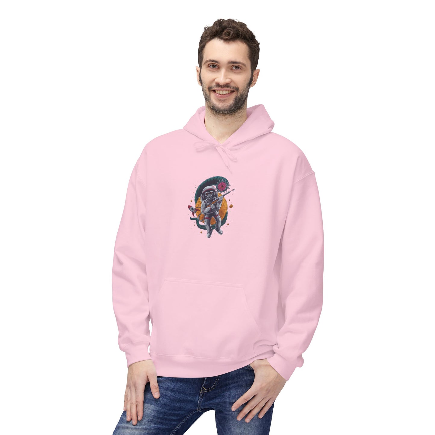 Astronaut Skull Hoodie - Cosmic Space Skeleton Graphic Sweatshirt