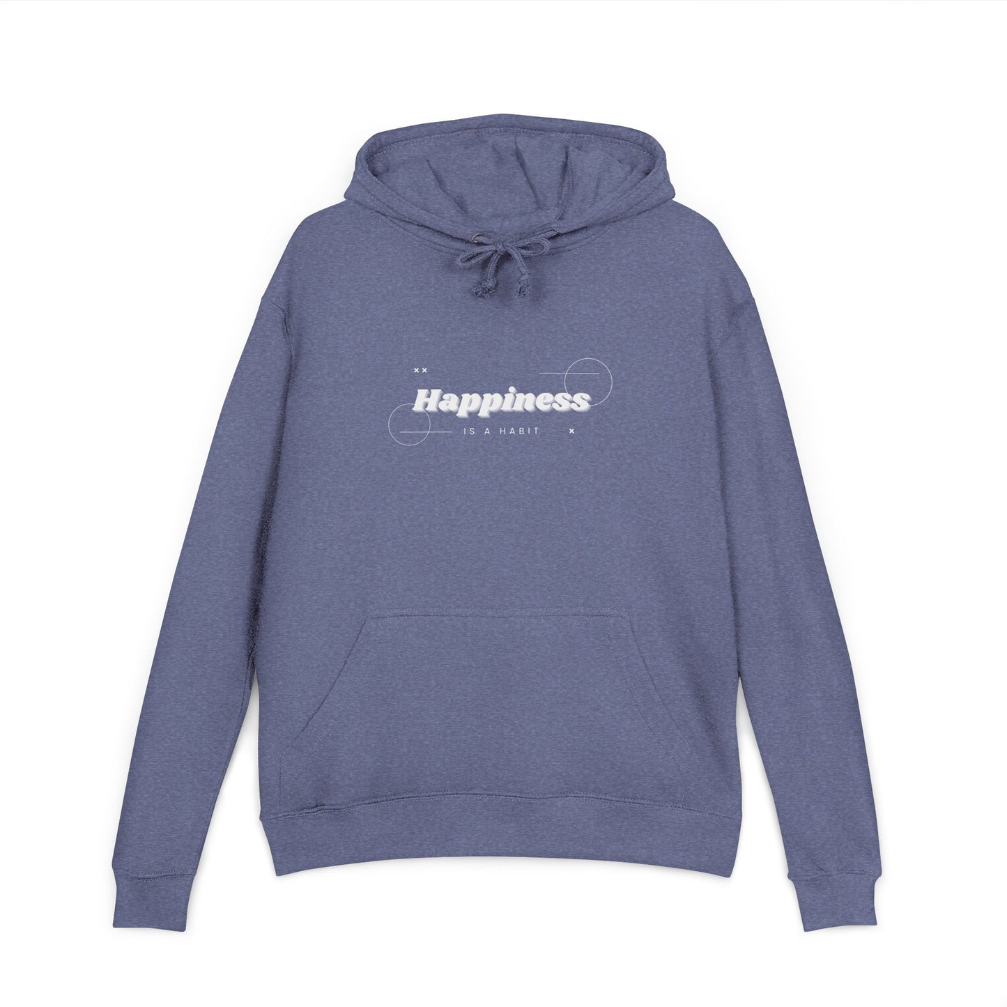Happiness Graphic Hoodie — Minimal Inspirational Pullover