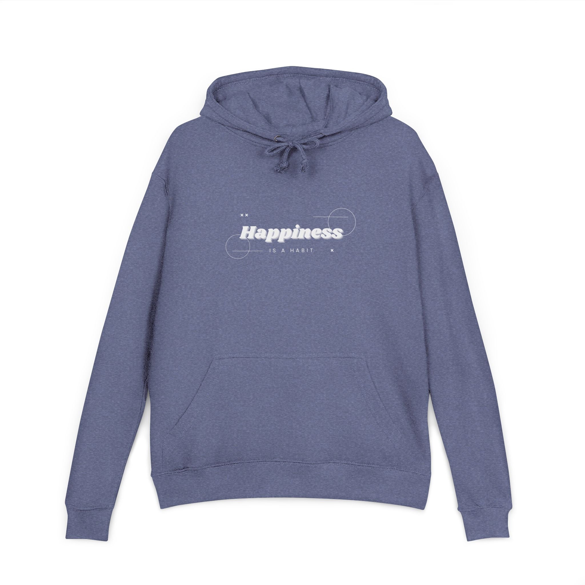 Happiness Graphic Hoodie — Minimal Inspirational Pullover