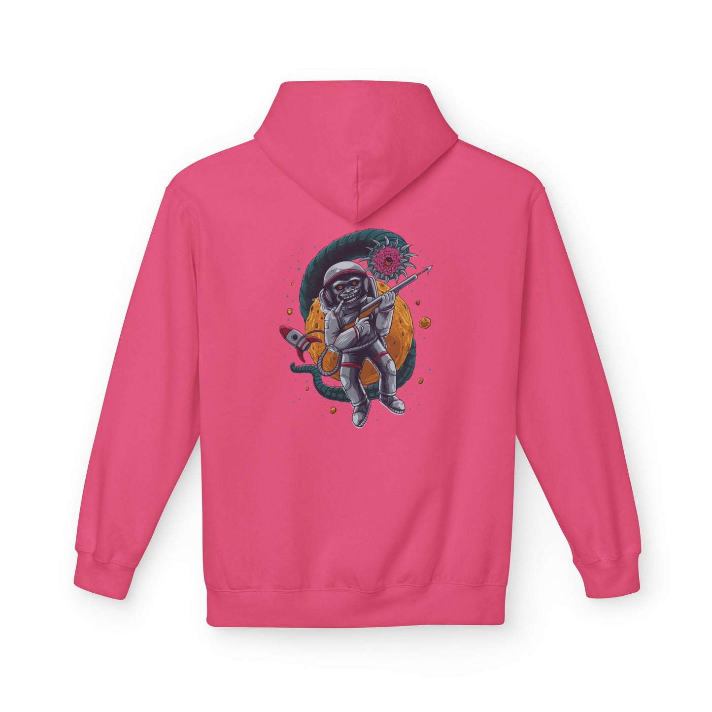 Astronaut Skull Hoodie - Cosmic Space Skeleton Graphic Sweatshirt
