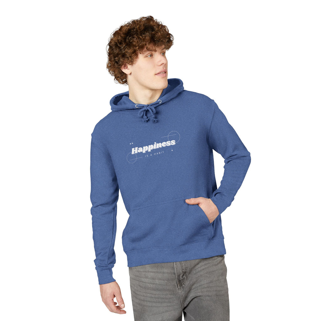 Happiness Graphic Hoodie — Minimal Inspirational Pullover