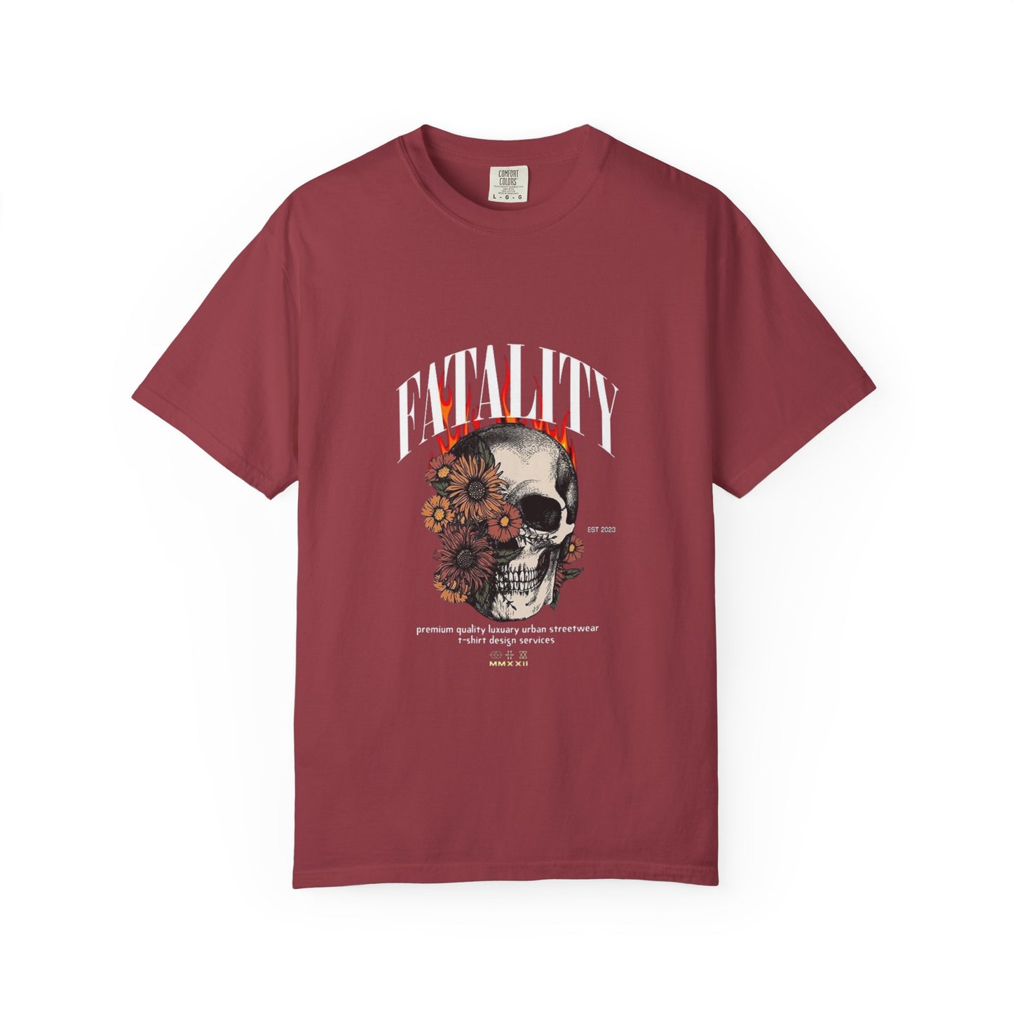 ⚡ Fatality Skull Tee — Floral Skull Graphic T-Shirt ⚡