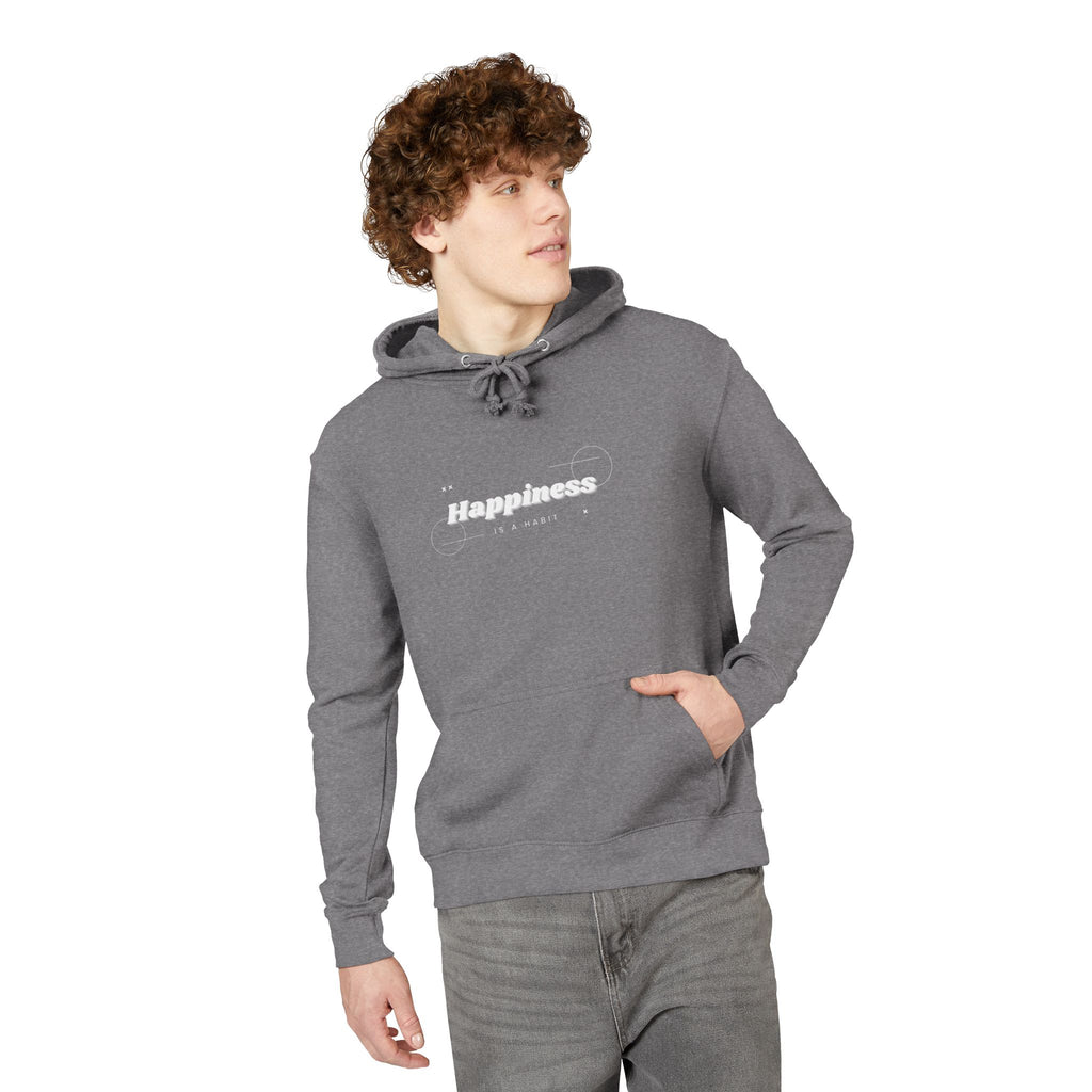 Happiness Graphic Hoodie — Minimal Inspirational Pullover