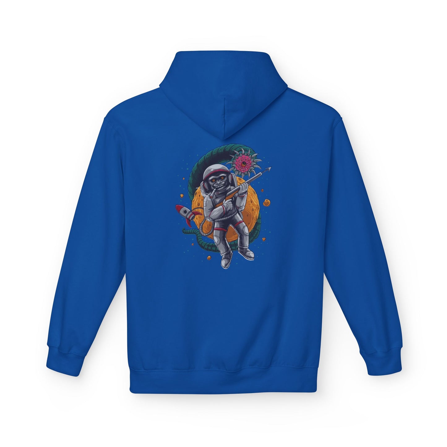 Astronaut Skull Hoodie - Cosmic Space Skeleton Graphic Sweatshirt