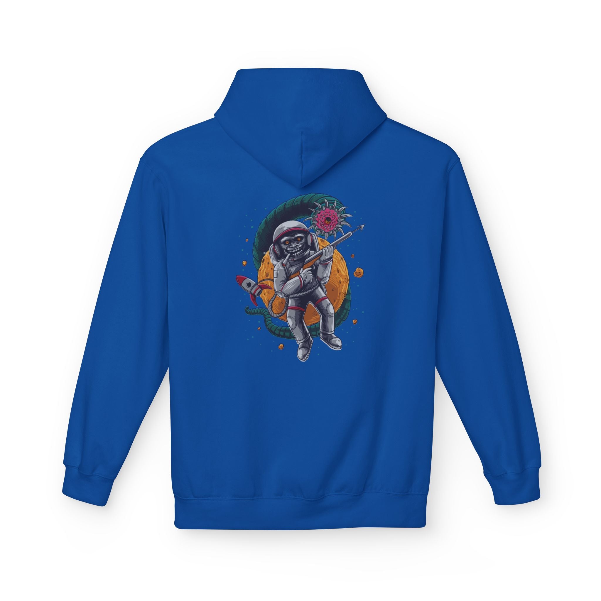 Astronaut Skull Hoodie - Cosmic Space Skeleton Graphic Sweatshirt