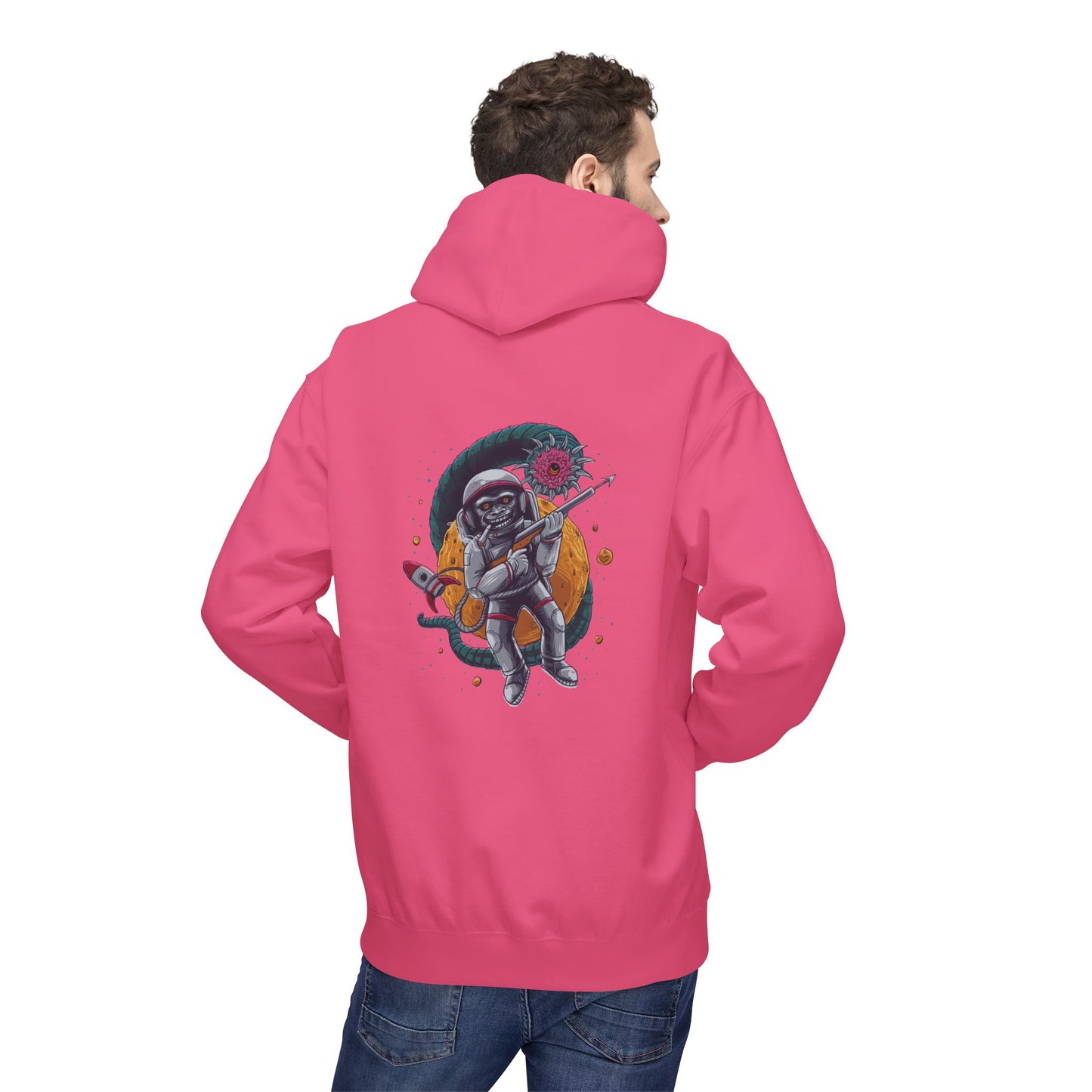 Astronaut Skull Hoodie - Cosmic Space Skeleton Graphic Sweatshirt